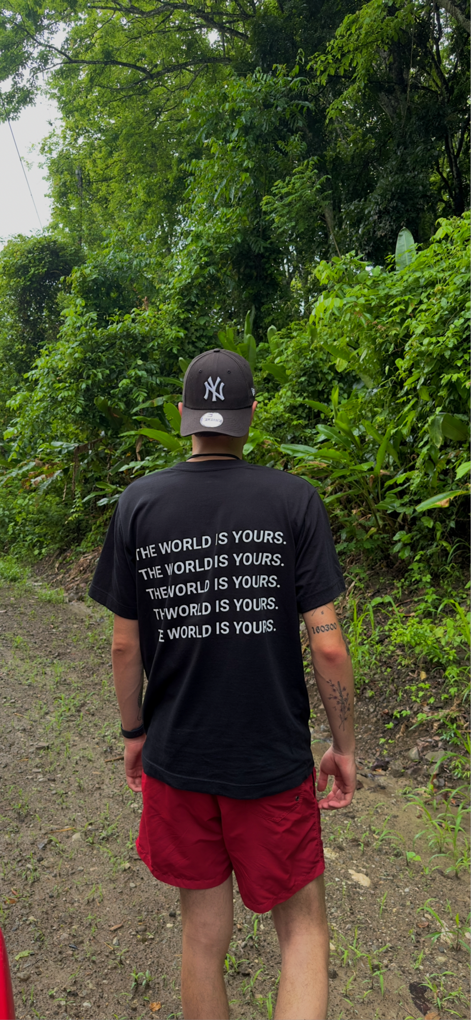 The world is yours. Black T-Shirt