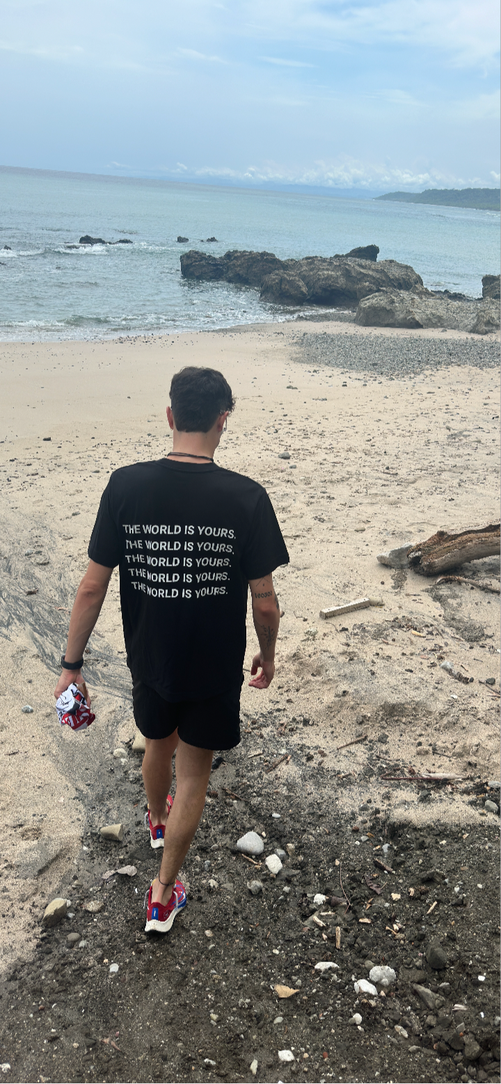 The world is yours. Black T-Shirt